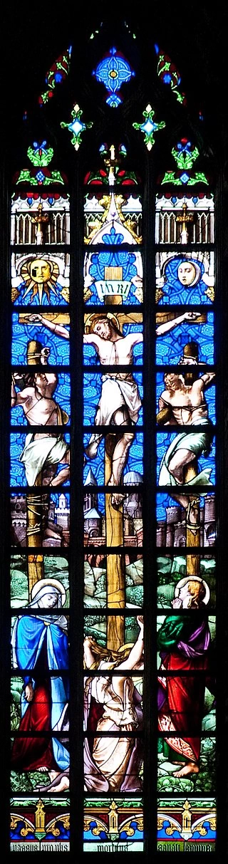 Vetrata raffigurante la Crocifissione